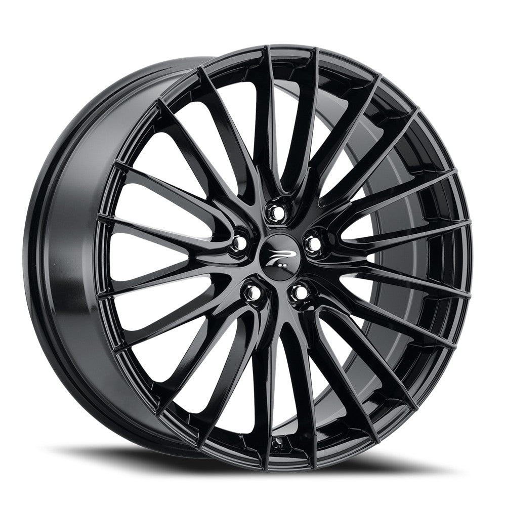 17x8 Platinum 465BK Reprisal Gloss Black Wheel 5x112 (40mm)