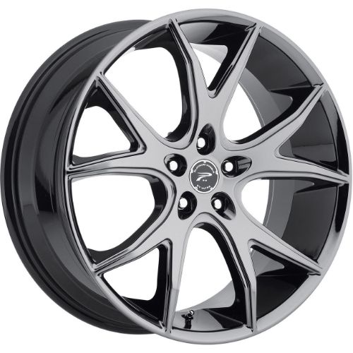 16x7 Platinum 419BV Recluse Ultra-V Finish Black PVD Wheel 5x4.5 +40