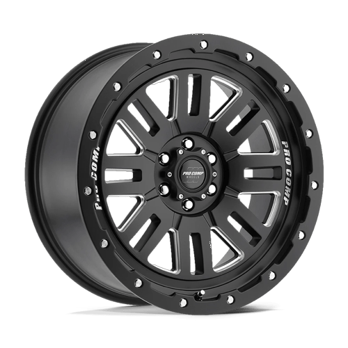 17x9 Pro Comp PA61 Cognos Satin Black Milled Wheel 5x5 (-6mm)