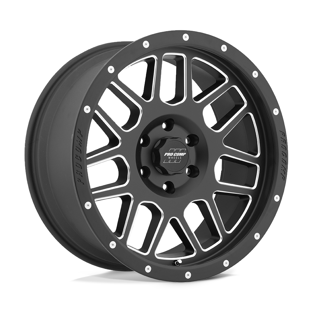 18x9 Pro Comp 5140 Vertigo Satin Black Milled Wheel 6x5.5 (0mm)