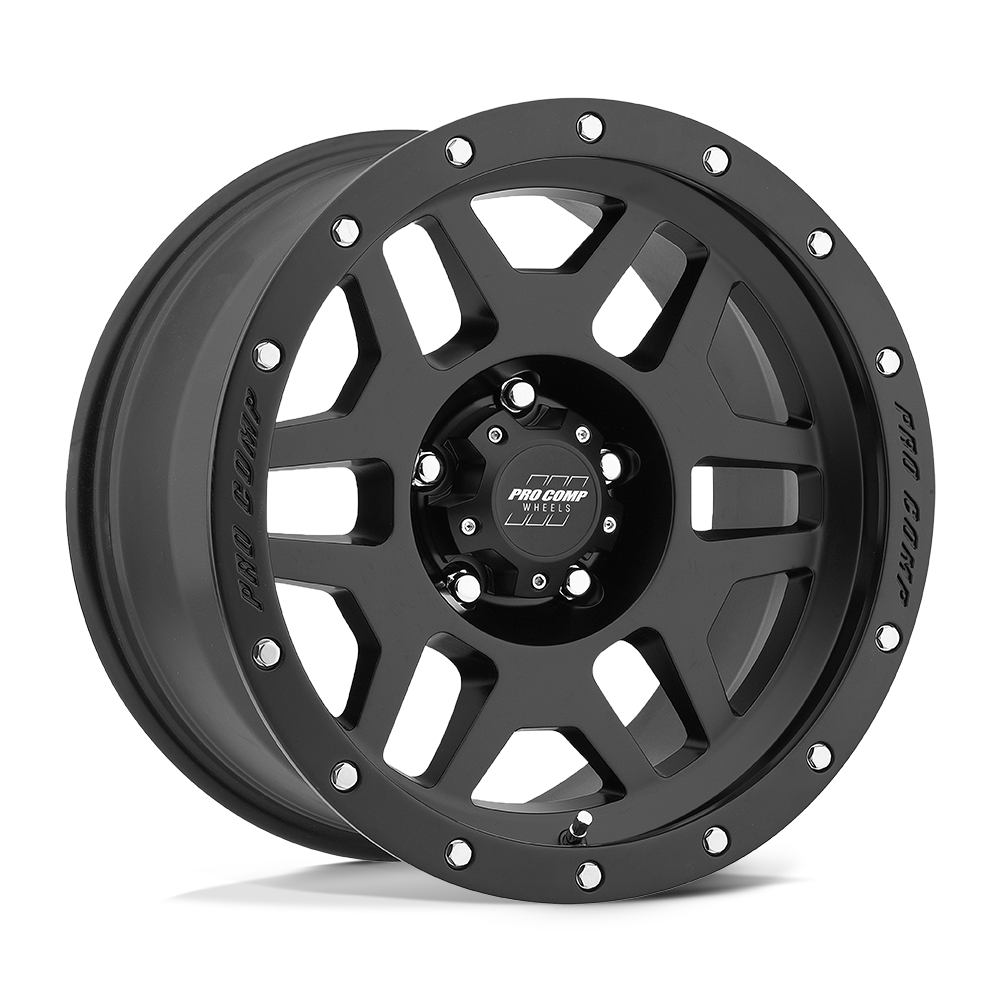 17x9 Pro Comp 5041 Phaser Satin Black Wheel 6x5.5 (-6mm)