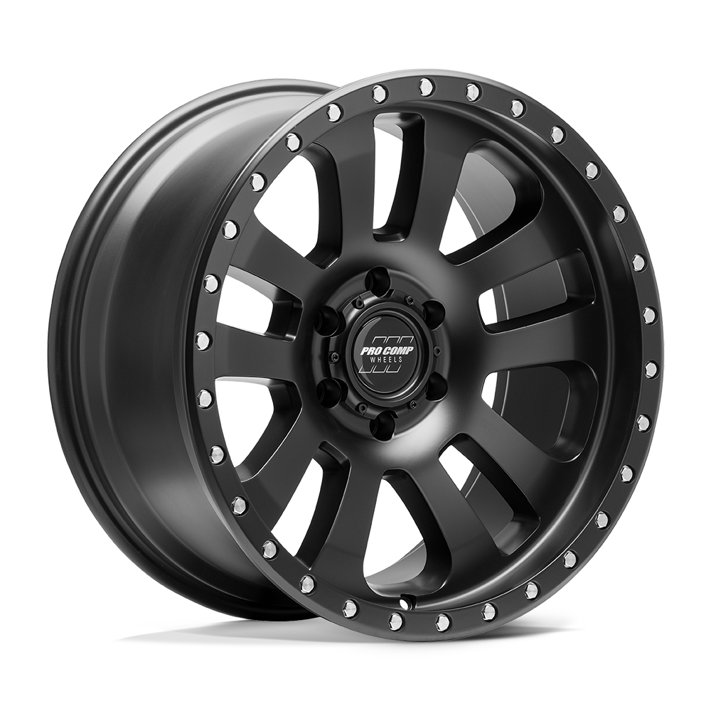 17x9 Pro Comp 7046 Prodigy Matte Black Wheel 5x5 (-6mm)