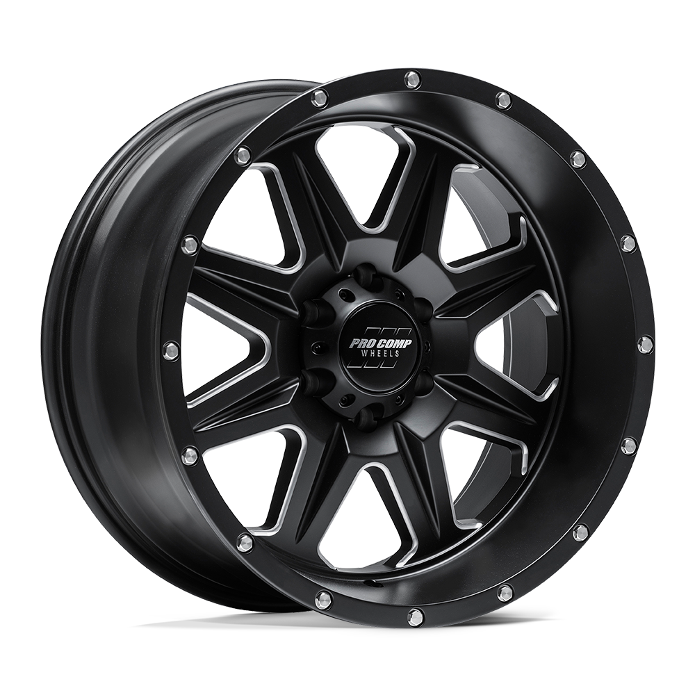 17x9 Pro Comp 5163 Recon Satin Black Milled Wheel 6x5.5 (-6mm)