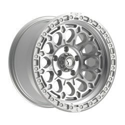 17x9 Fittipaldi Offroad FT101MS Silver Wheel 5x5 (-12mm)
