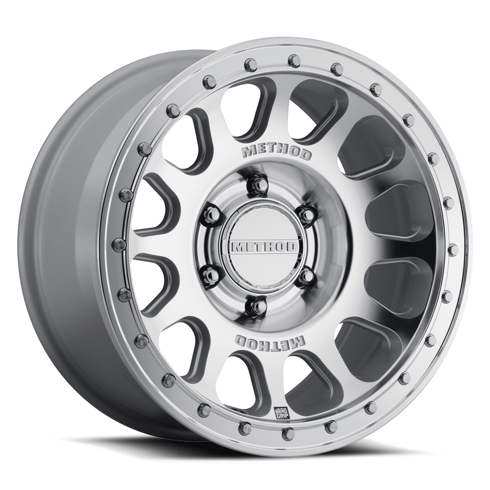 17x8.5 Method MR709 HD Bead Grip Machined - Clear Coat Wheel 6x5.5 (25mm)