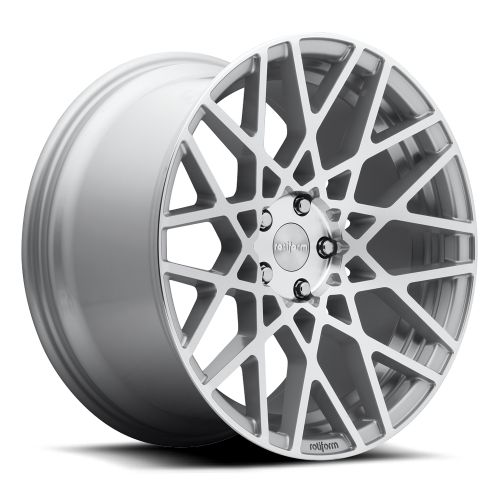 19x8.5 R110 Rotiform BLQ Silver Machined Wheel 5x100 (35mm)