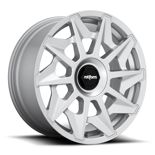 19x8.5 R124 Rotiform CVT Gloss Silver Wheel 5x4.5/5x120 (35mm)