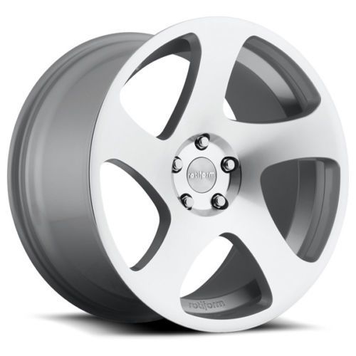 19x10 R130 Rotiform TMB Silver Machined Wheel 5x108 (25mm)