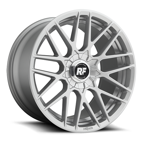 19x10 R140 Rotiform RSE Gloss Silver Wheel 5x4.5/5x120 (25mm)