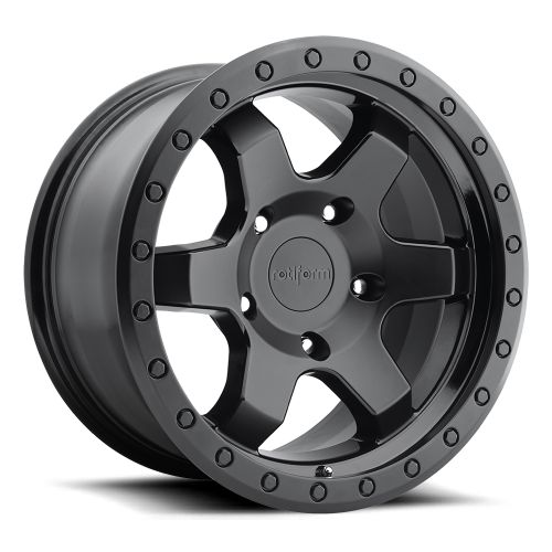 17x9 R151 Rotiform SIX-OR Matte Black Wheel 5x5 (1mm)