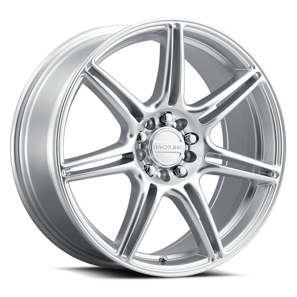 18x8 Raceline 148HS Apex Hyper Silver Wheel 5x112/5x120 (40mm)