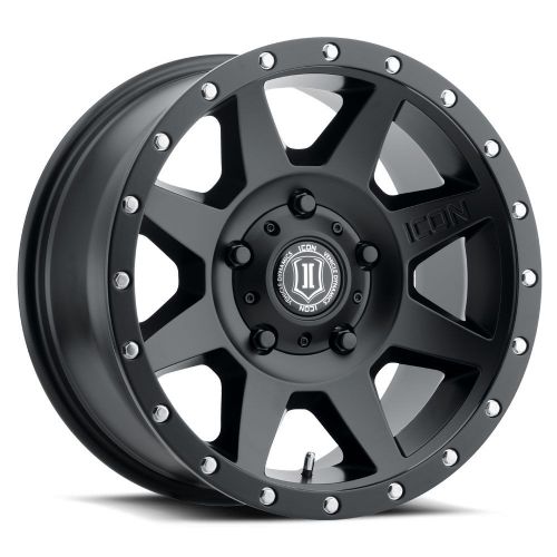 17x8.5 Icon Alloys Rebound Satin Black Wheel 5x5.5 (0mm)