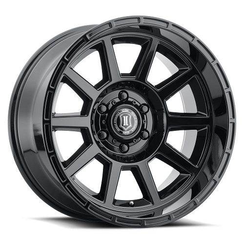 20x10 Icon Alloys Recoil Gloss Black Wheel 5x150 (-24mm)