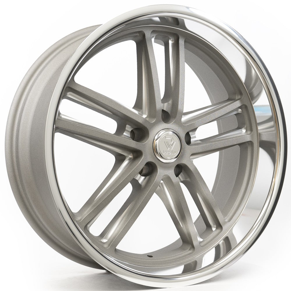22x10.5 Resto R103 Maverick Texture Gunmetal Milled Wheel 5x4.5 (12mm)