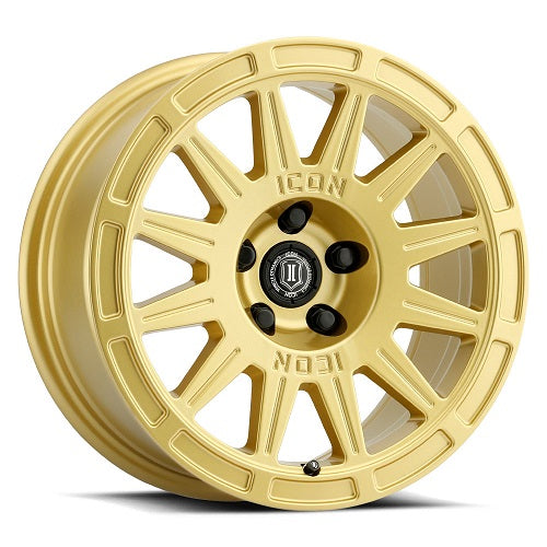 17x8 Icon Alloys Ricochet Satin Gold Wheel 5x100 (38mm)