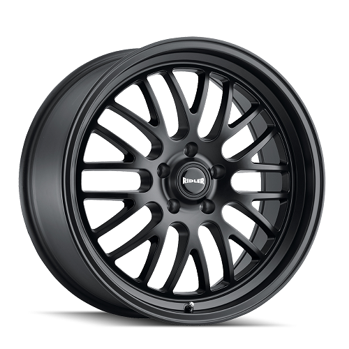 18x8 Ridler 607 Matte Black Wheel 5x4.75 (0mm)