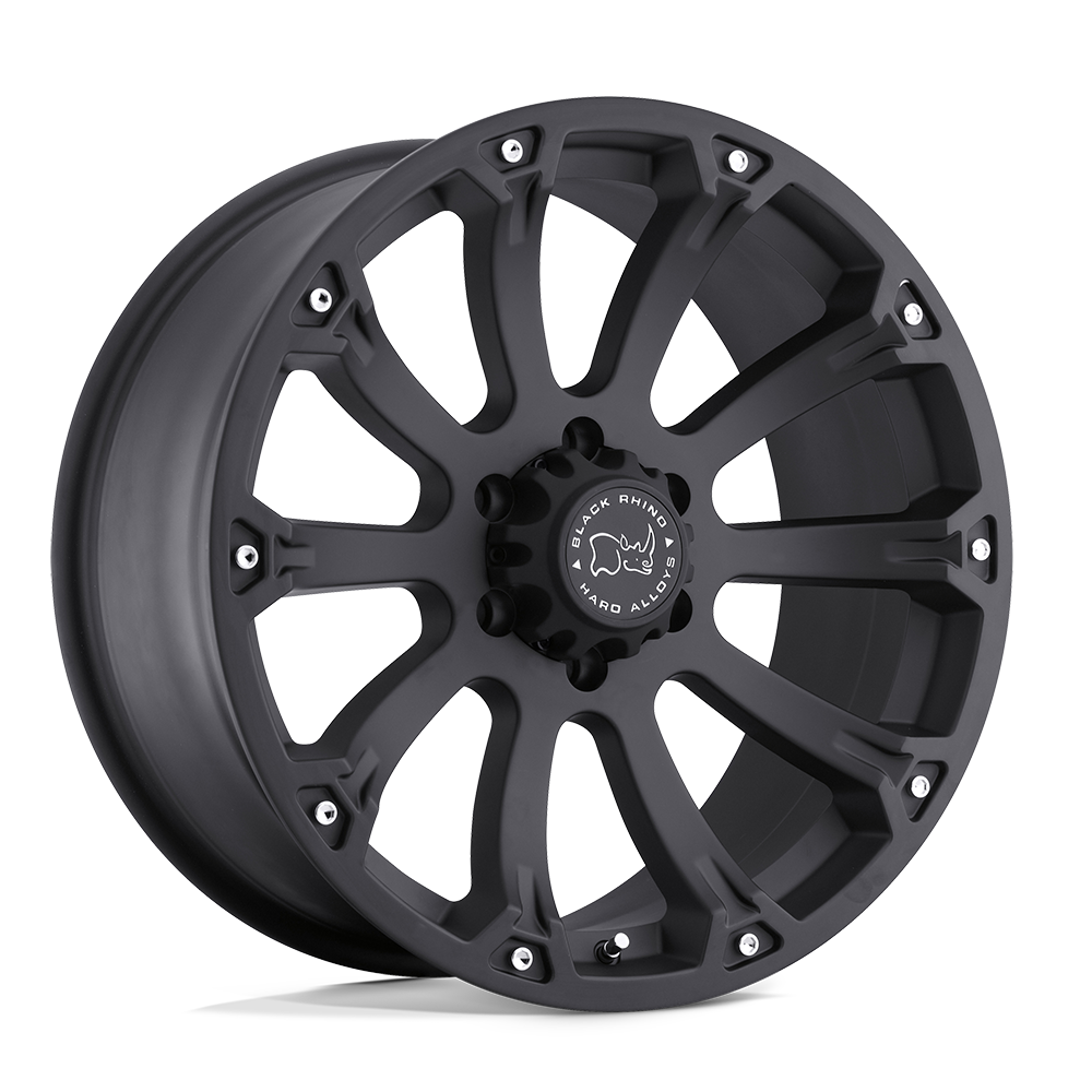 18x9 Black Rhino SIDEWINDER MATTE BLACK Wheel 6x135 (-12mm)