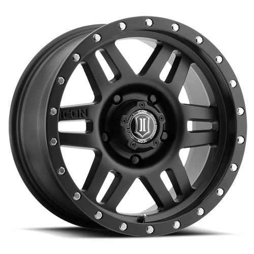 17x8.5 Icon Alloys Sixspeed Satin Black Wheel 5x150 (25mm)
