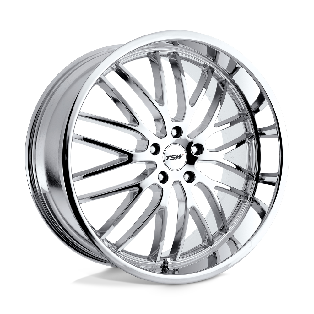 18x8 TSW SNETTERTON CHROME Wheel 5x112 (45mm)