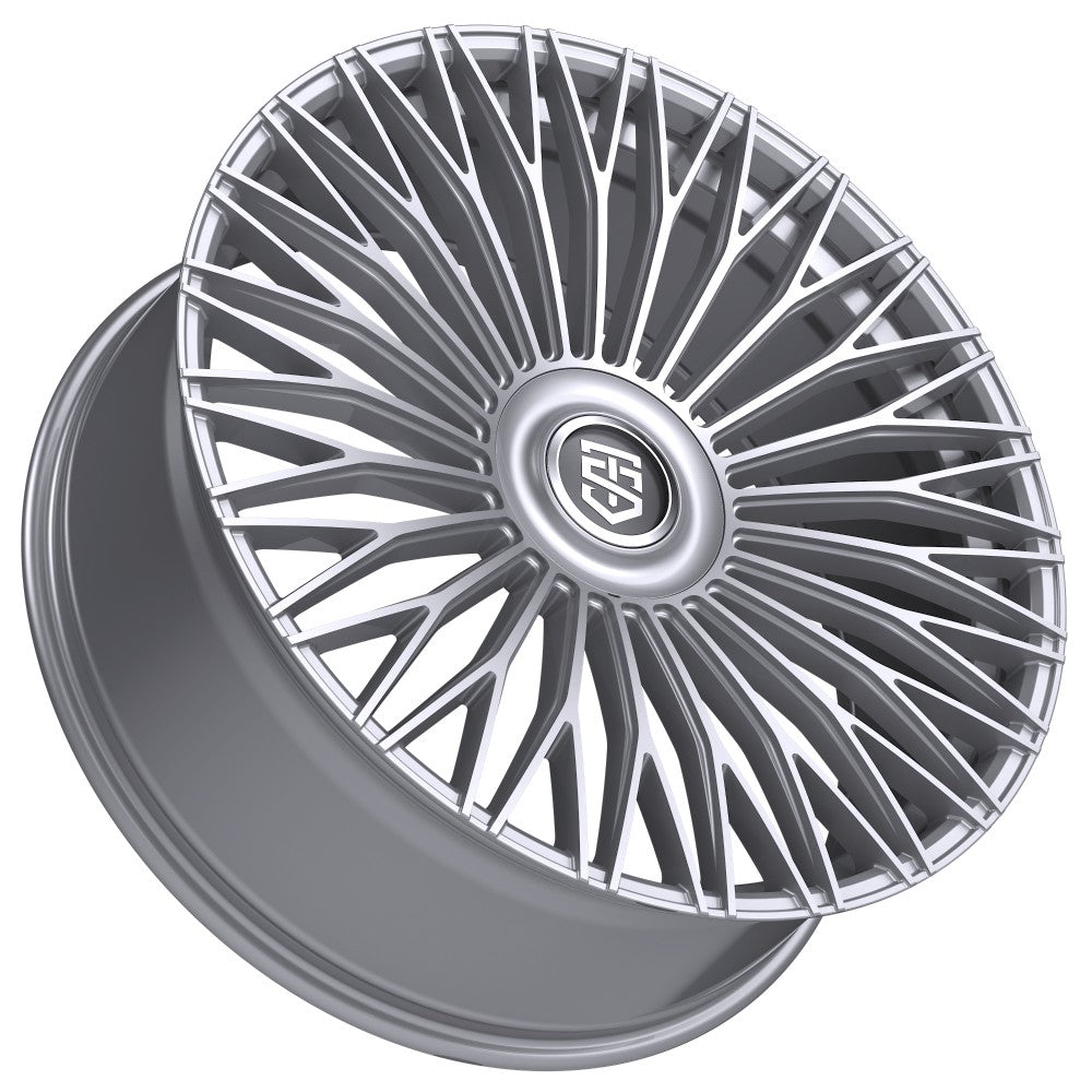 20x8.5 TIS Motorsports 507S Gloss Silver Wheel 5x112/5x4.5 (35mm)
