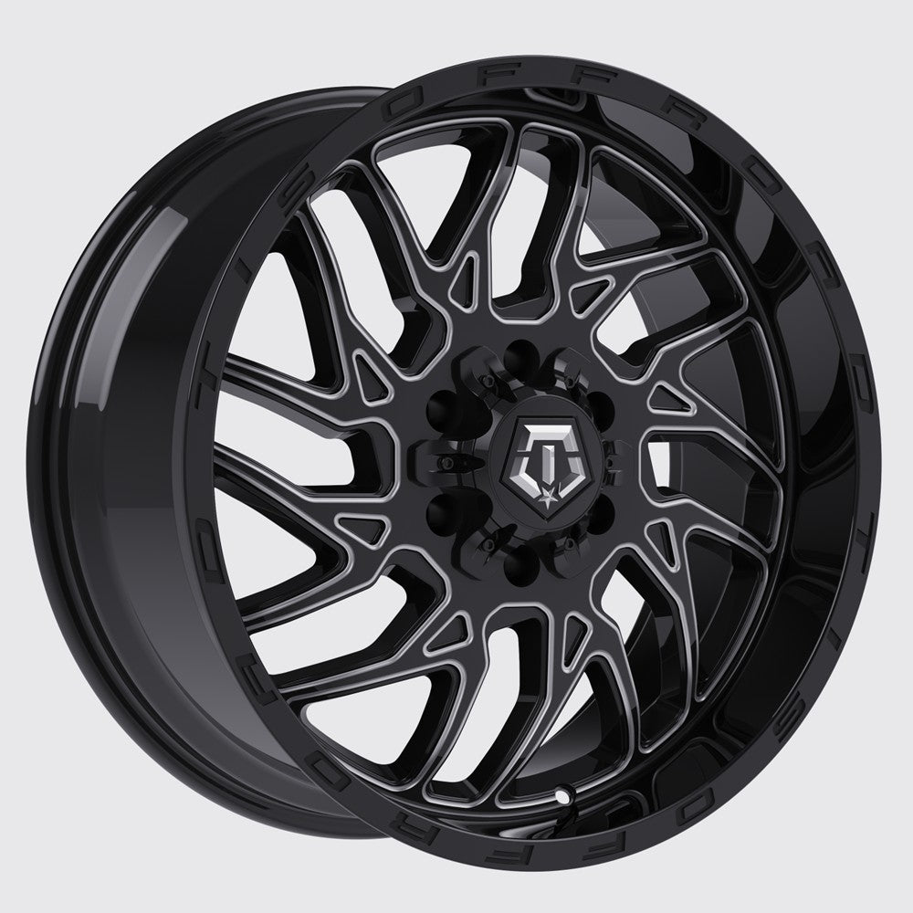 20x9 TIS 547BM Gloss Black Milled Wheel 6x135/6x5.5 (0mm)