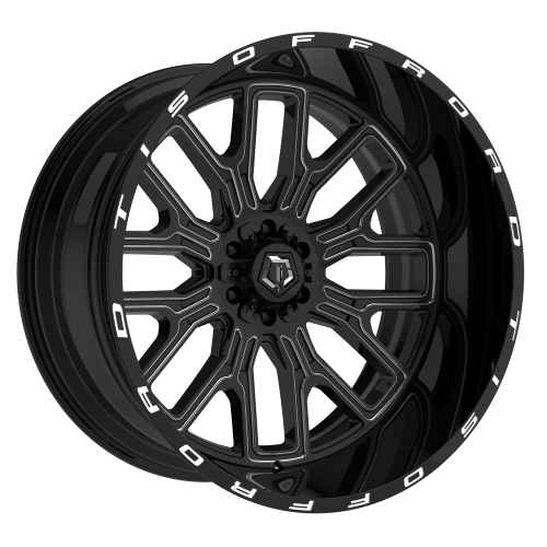 20x10 TIS 560BM Gloss Black Milled Wheel 6x135/6x5.5 (-19mm)