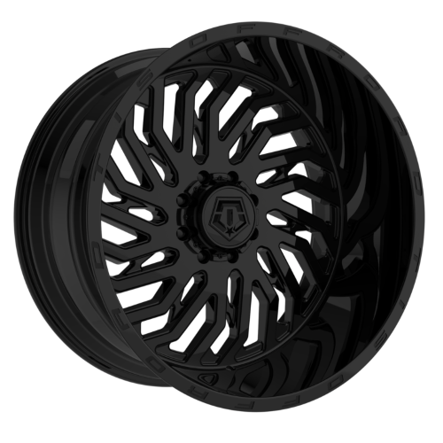 24x14 TIS 561B Gloss Black w/Lip Logo Wheel 6x135/6x5.5 (-76mm)