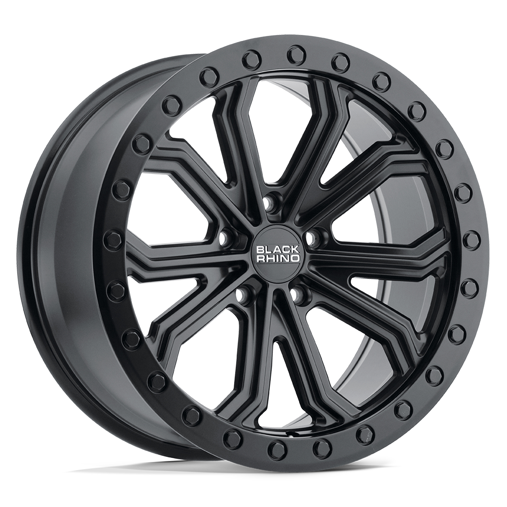 17x8 Black Rhino TRABUCO MATTE BLACK Wheel 5x120 (25mm)
