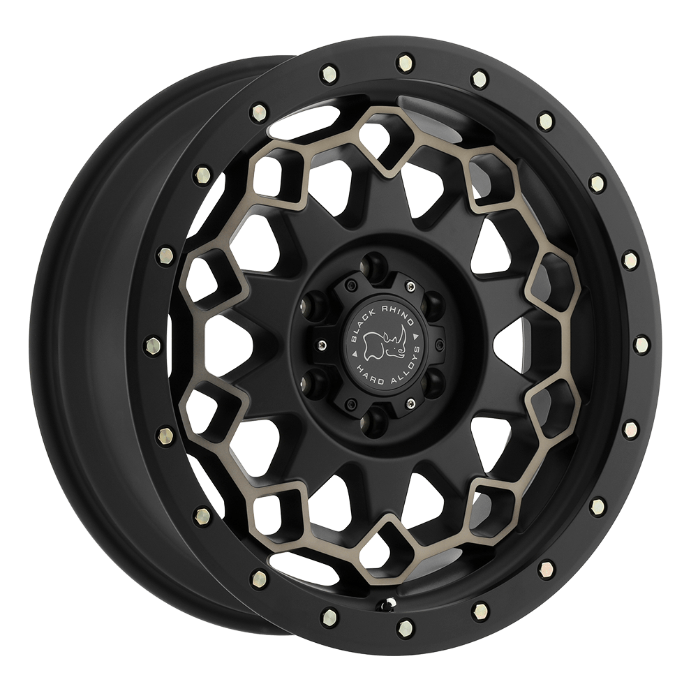 18x9 Black Rhino DIAMANTE MATTE BLK W/ DARK MATTE TINT Wheel 6x135 (12mm)