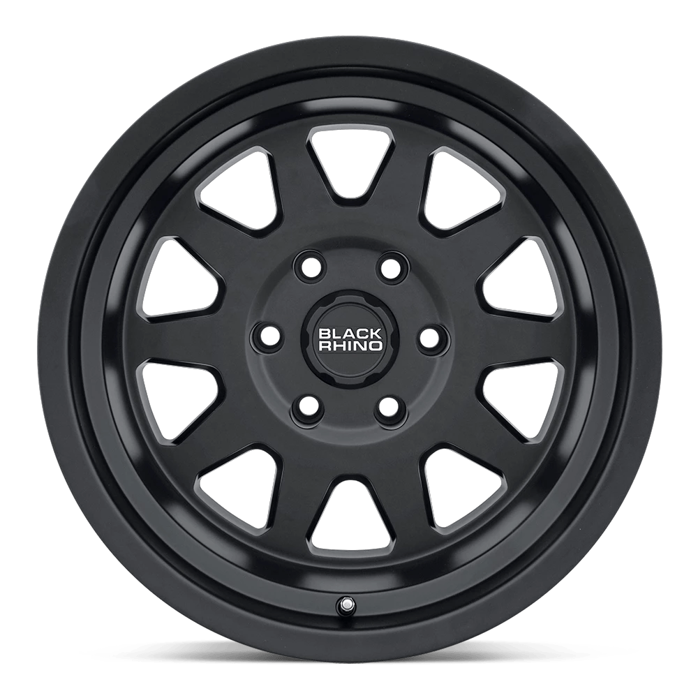 17x8.5 Black Rhino Stadium Matte Black Wheel 6x5.5 (0mm)