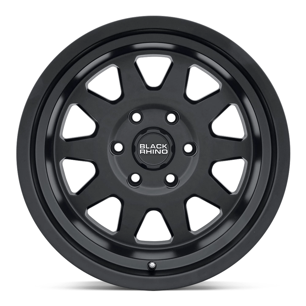 17x8.5 Black Rhino Stadium Matte Black Wheel 6x4.5 (0mm)