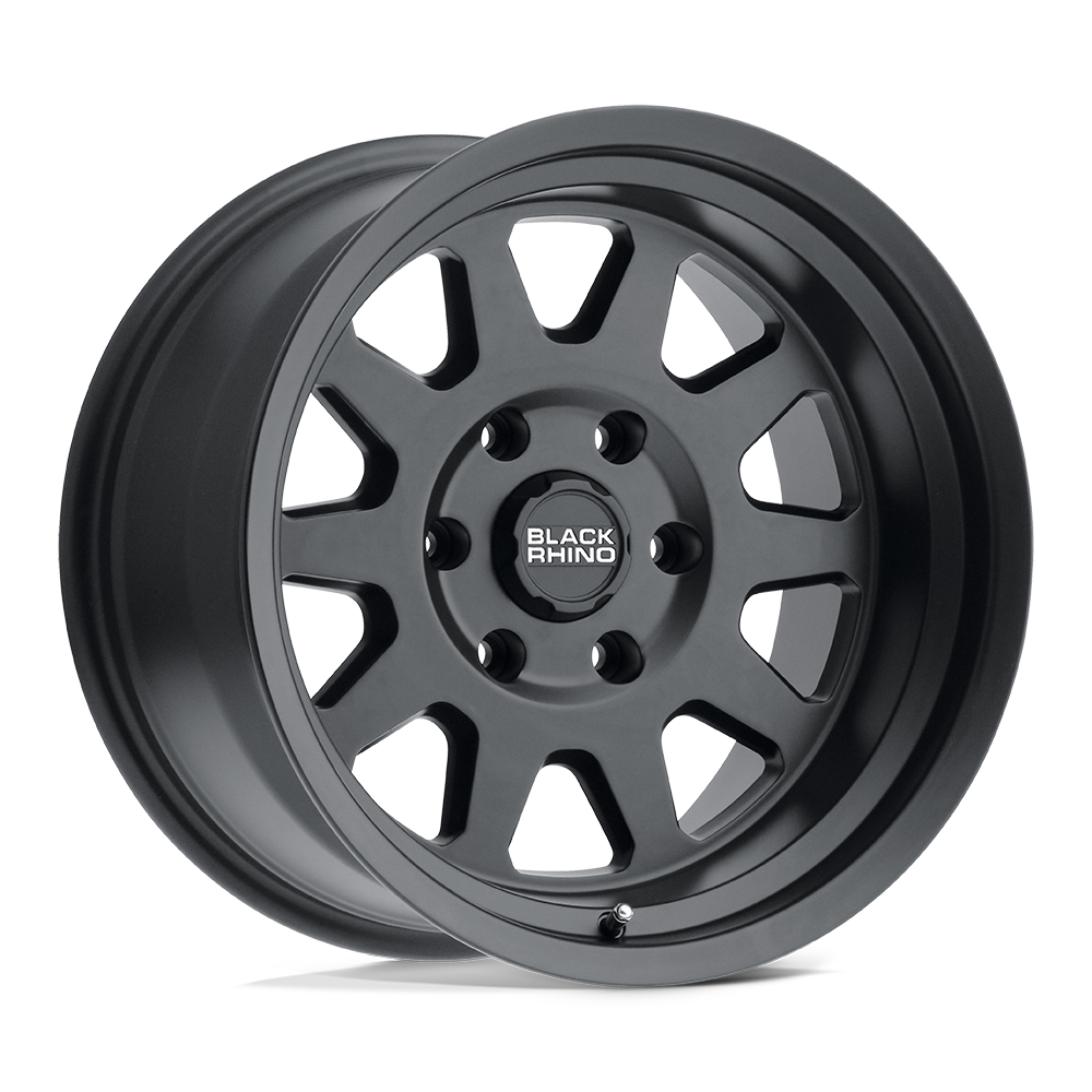 16x8 Black Rhino STADIUM MATTE BLACK Wheel 5x5.5 (-10mm)
