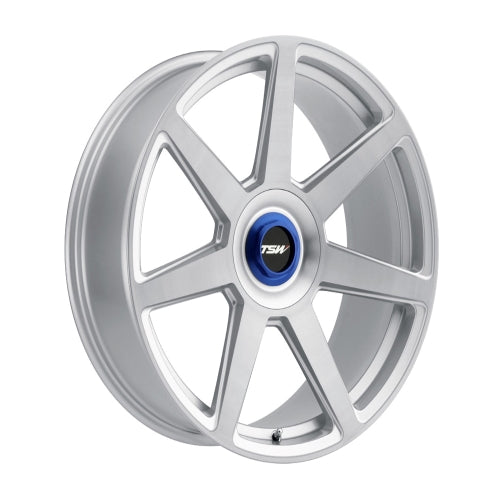 20x9 TSW EVO-T SILVER W/ BRUSHED FACE Wheel 5x120 (30mm)