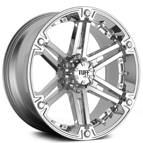 20x9 Tuff T01 CHROME Wheel 6x5.5 (10mm)