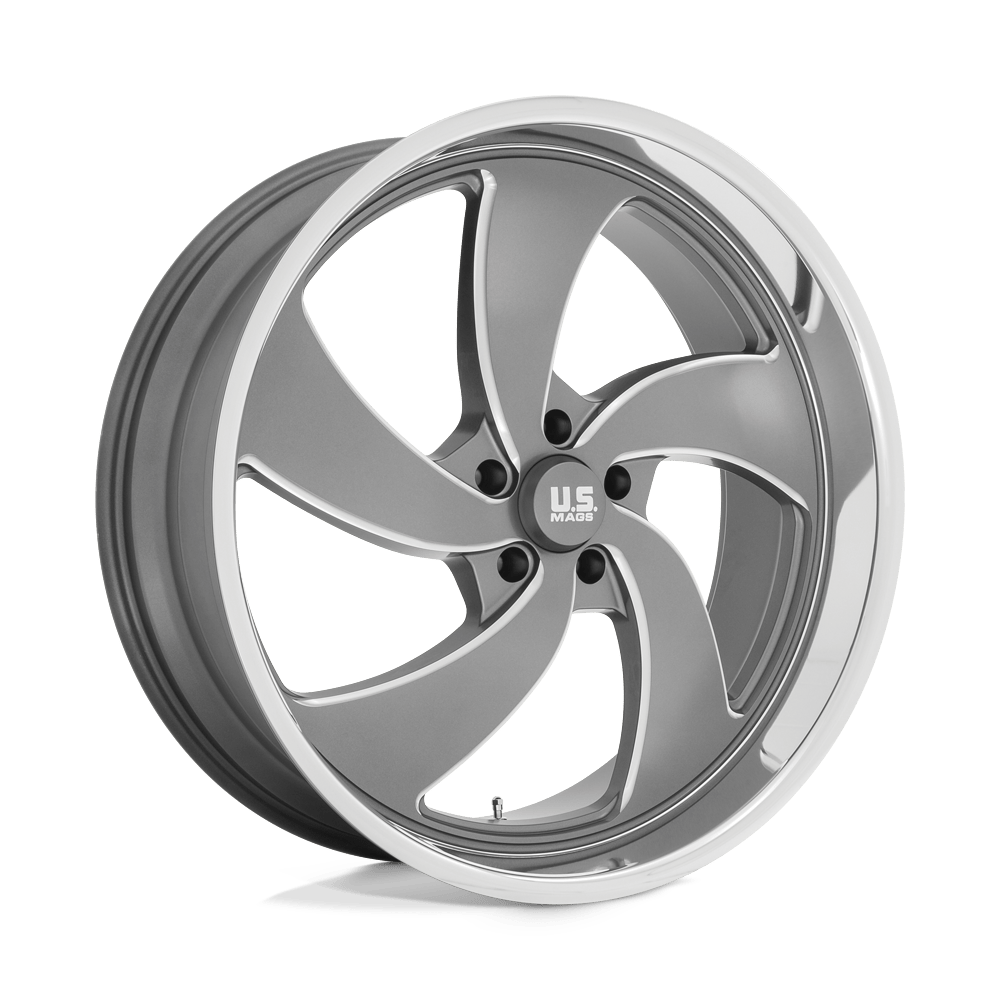24x9 US Mags U133 Desperado Anthracite Milled LEFT Wheel 5x5 (1mm)