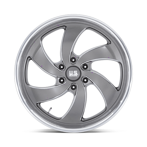 22x10 US Mags U133 Desperado Anthracite Milled Wheel 6x135 (25mm)