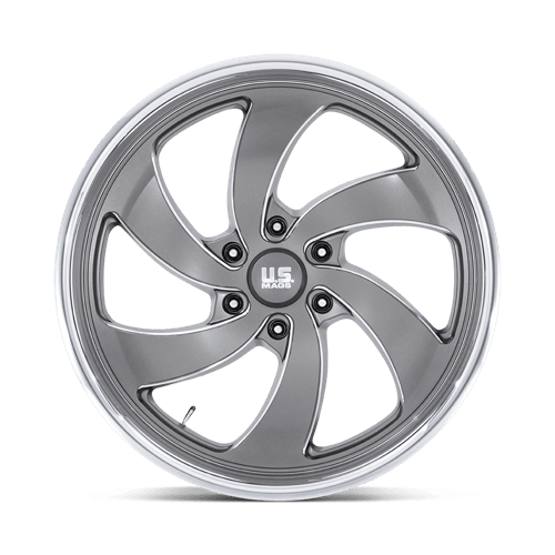 22x9 US Mags U133 Desperado Anthracite Milled Wheel 6x135 (25mm)