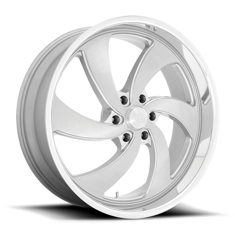 24x9 US Mags U134 Desperado Silver Brushed LEFT Wheel 6x135 (25mm)