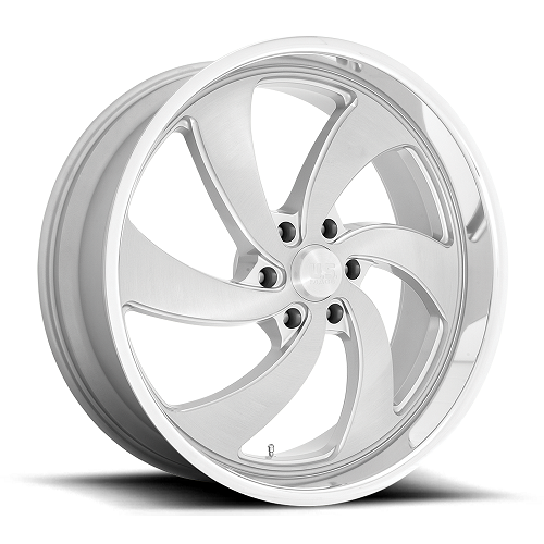 24x9 US Mags U134 Desperado Silver Brushed Wheel 6x5.5 (25mm)