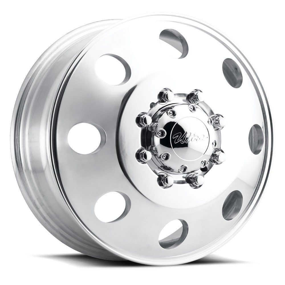 17x6.5 Ultra 002FP Modular Polished DUALLY FRONT Wheel 8x210 (129mm)