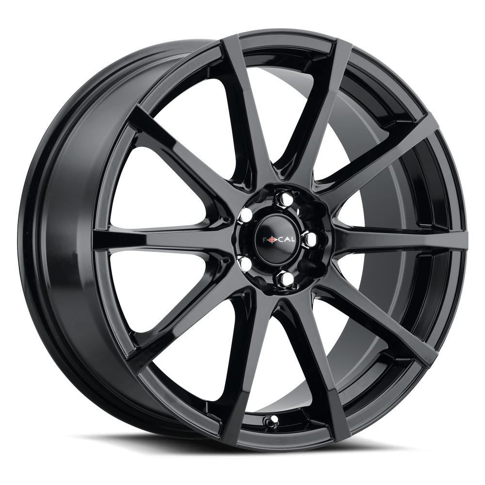 16x7 Focal 453BK F-53 Gloss Black Wheel 4x4.25/4x100 (40mm)