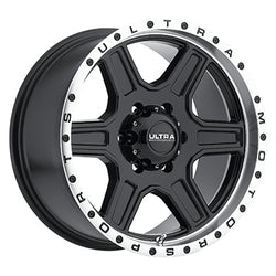16x8 Ultra 176BK Vagabond Gloss Black Lip Wheel 6x5.5 (10mm)