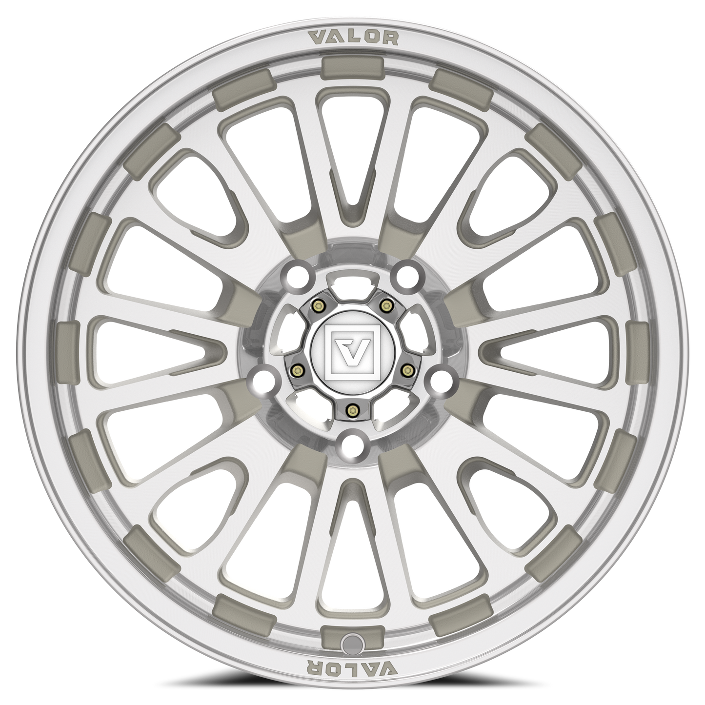15x7 Valor Offroad V14 Raw Machined UTV Wheel 5x4.5 (20mm)