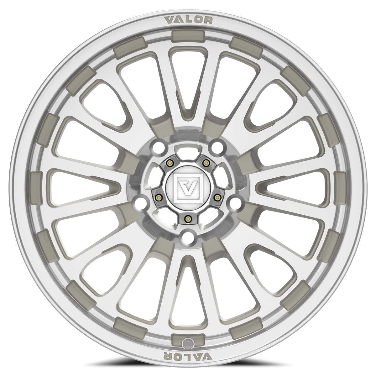 15x7 Valor Offroad V14 Raw Machined UTV Wheel 5x4.5 (20mm)