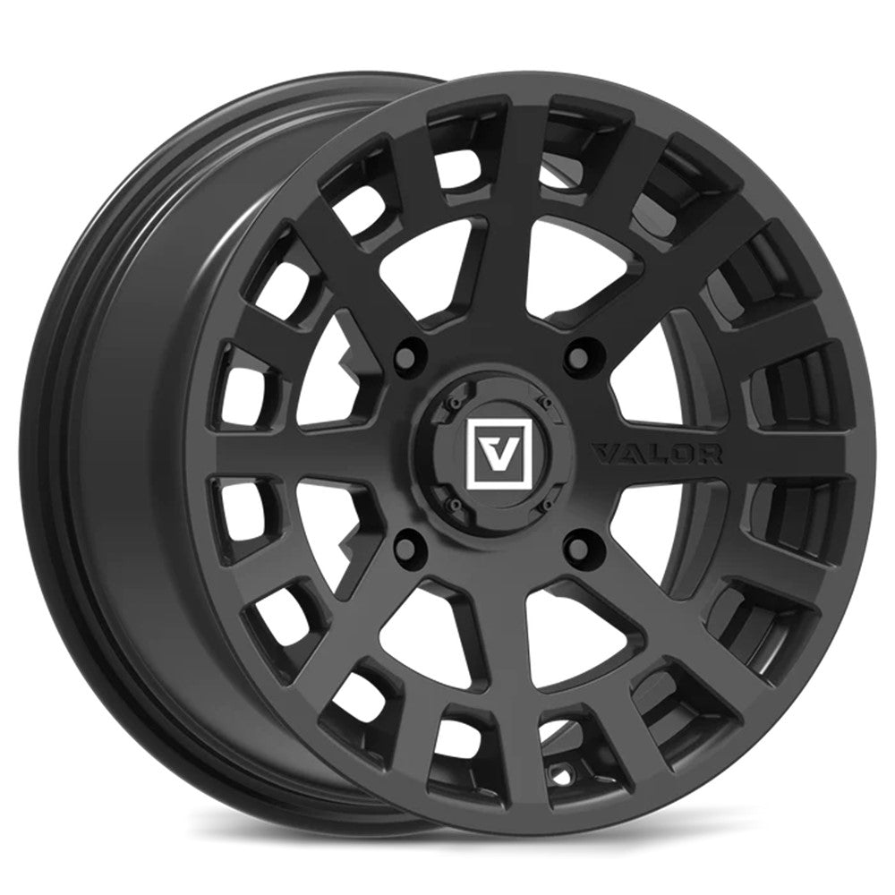 14x7 Valor Offroad V04 Satin Black UTV Wheel 4x110 (15mm)