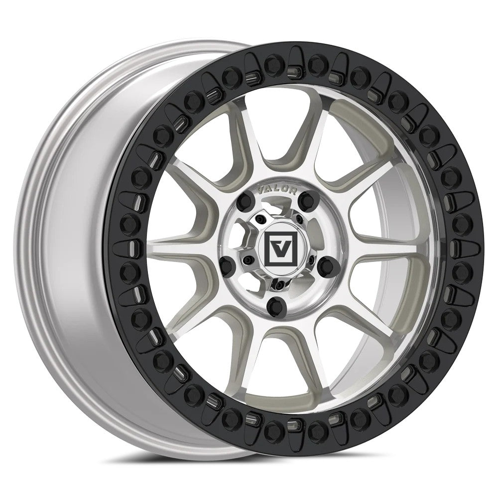15x7 Valor Offroad V18 Raw Machined UTV BEADLOCK Wheel 5x4.5 (30mm)