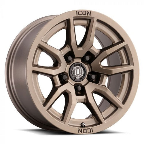 17x8.5 Icon Alloys Vector 5 Bronze Wheel 5x5 (-6mm)