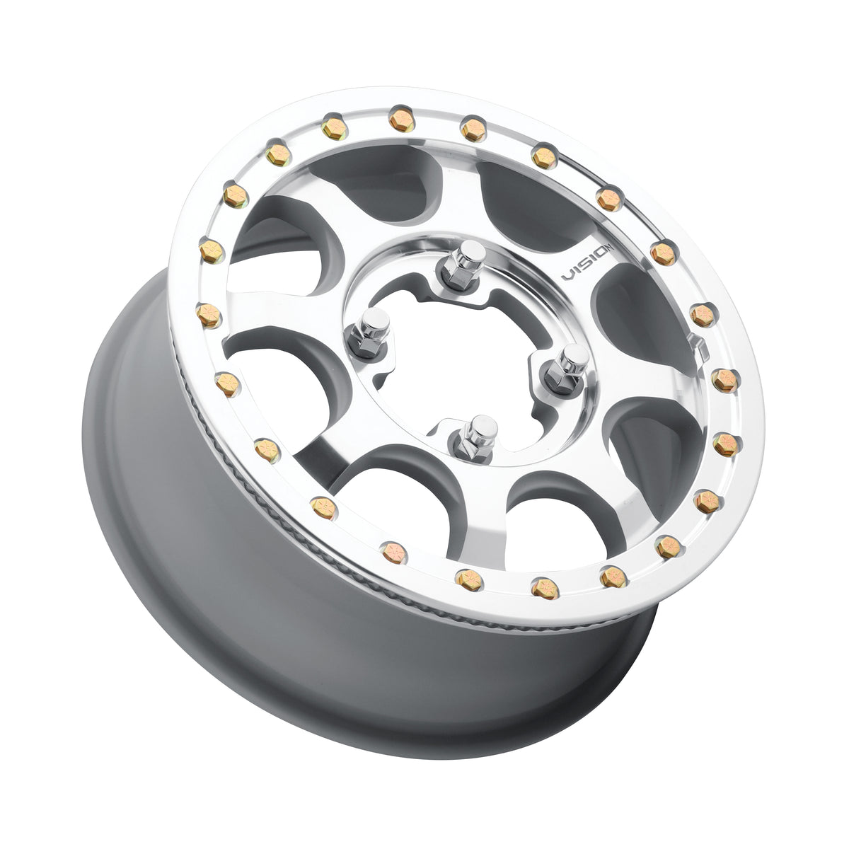 15x6 Vision 351 Flow Machined UTV BEADLOCK Wheel 4x137 (50.6mm)