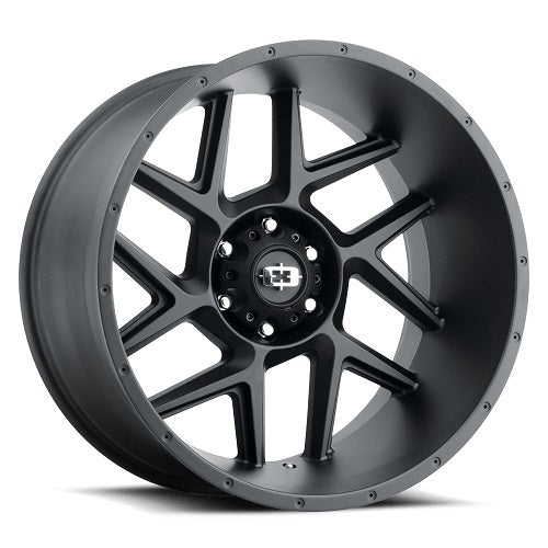 20x12 Vision Off-Road 360 Sliver Satin Black Wheel 6x135 (-51mm)