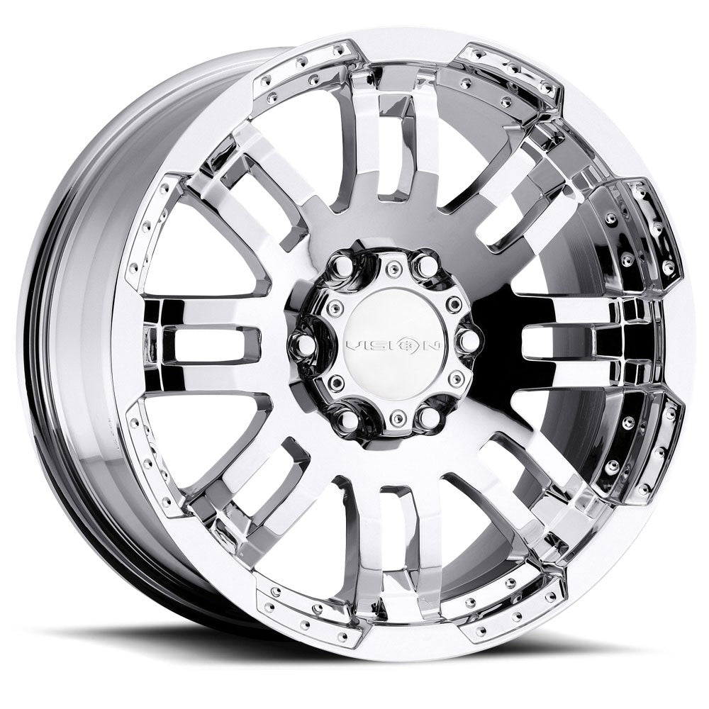 17x8.5 Vision 375 Warrior Phantom Chrome Wheel 6x135 (25mm)